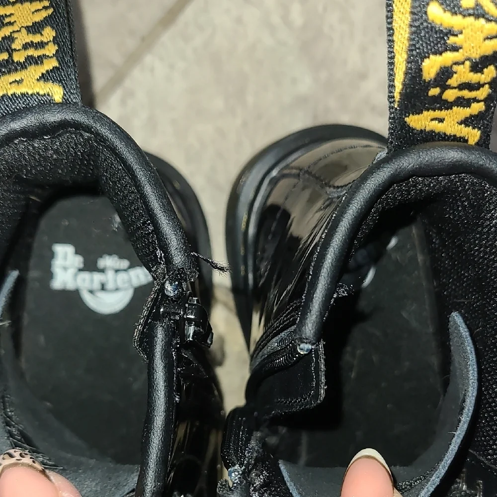 Dr. Martens Shiny Black Combat Boots